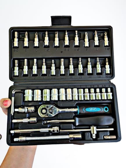 Gray helmet for bikers